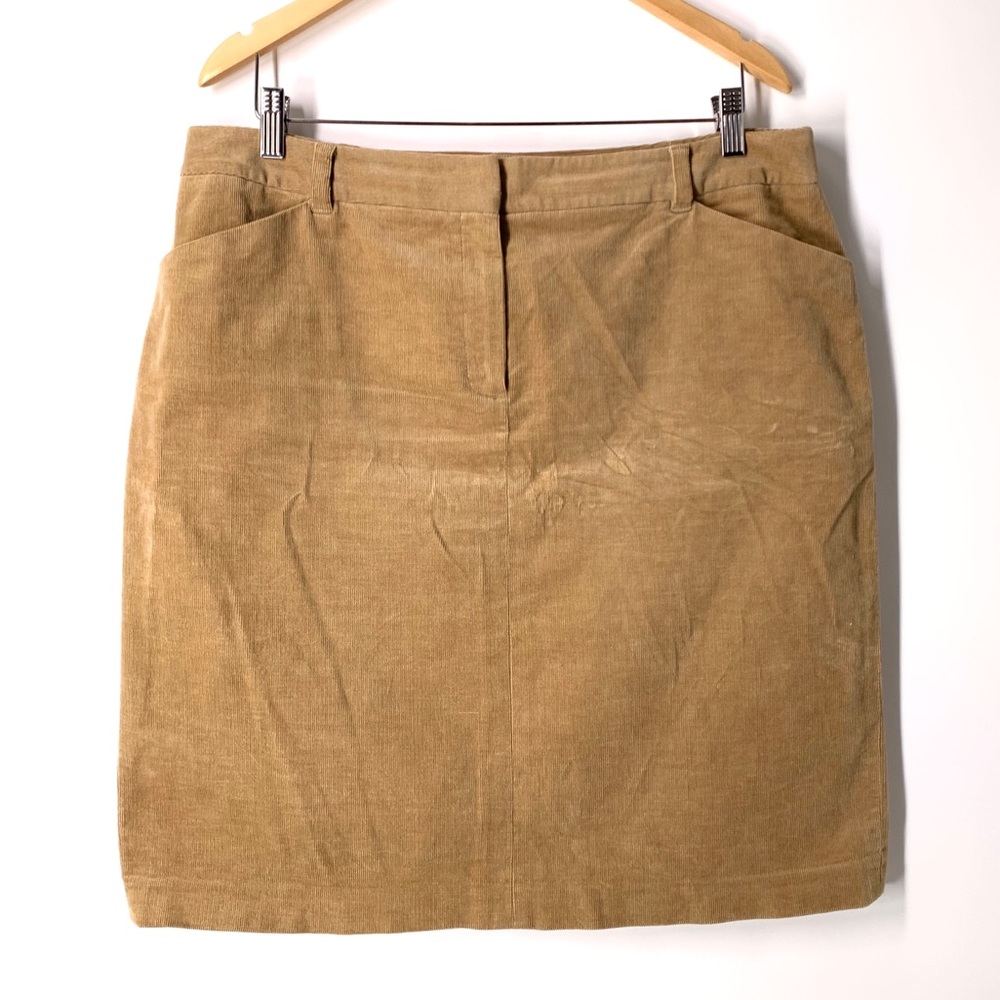 Brooks Brothers Womens (16) Corduroy Stretch Skirt